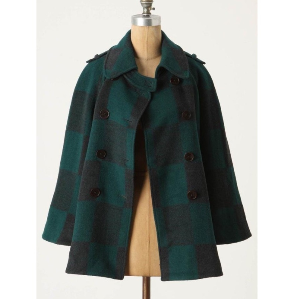 Anthropologie Cartonnier Wool Cape Size S